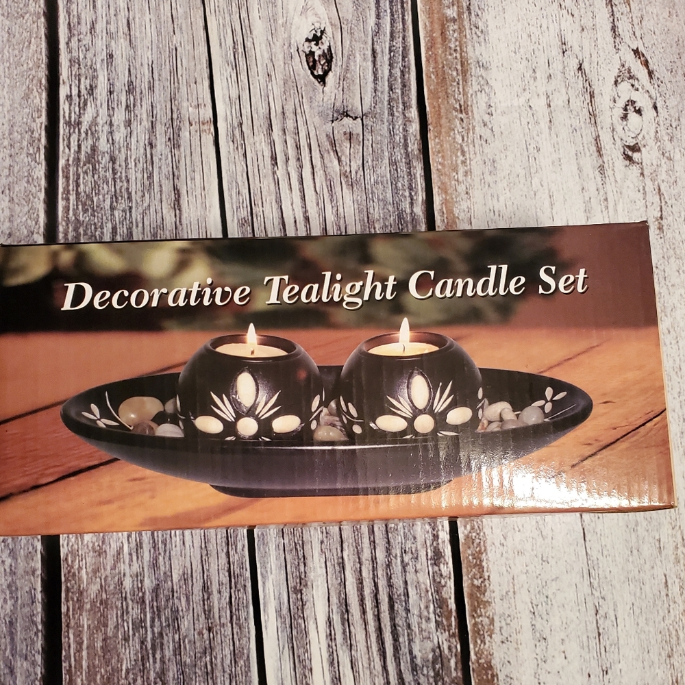 NIB Decorative Tealight Candle Set